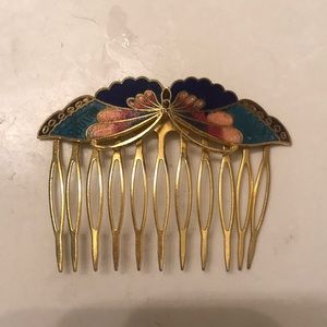 Vintage Butterfly Hair Pin - Perfect Condition